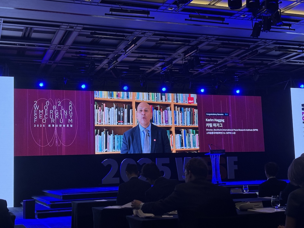 SIPRI at the 2025 World Emerging Security Forum in Seoul